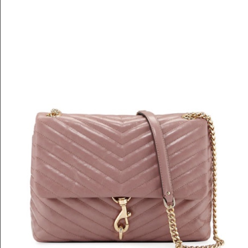 Rebecca Minkoff Edie Flap Shoulder Bag Mink Pink